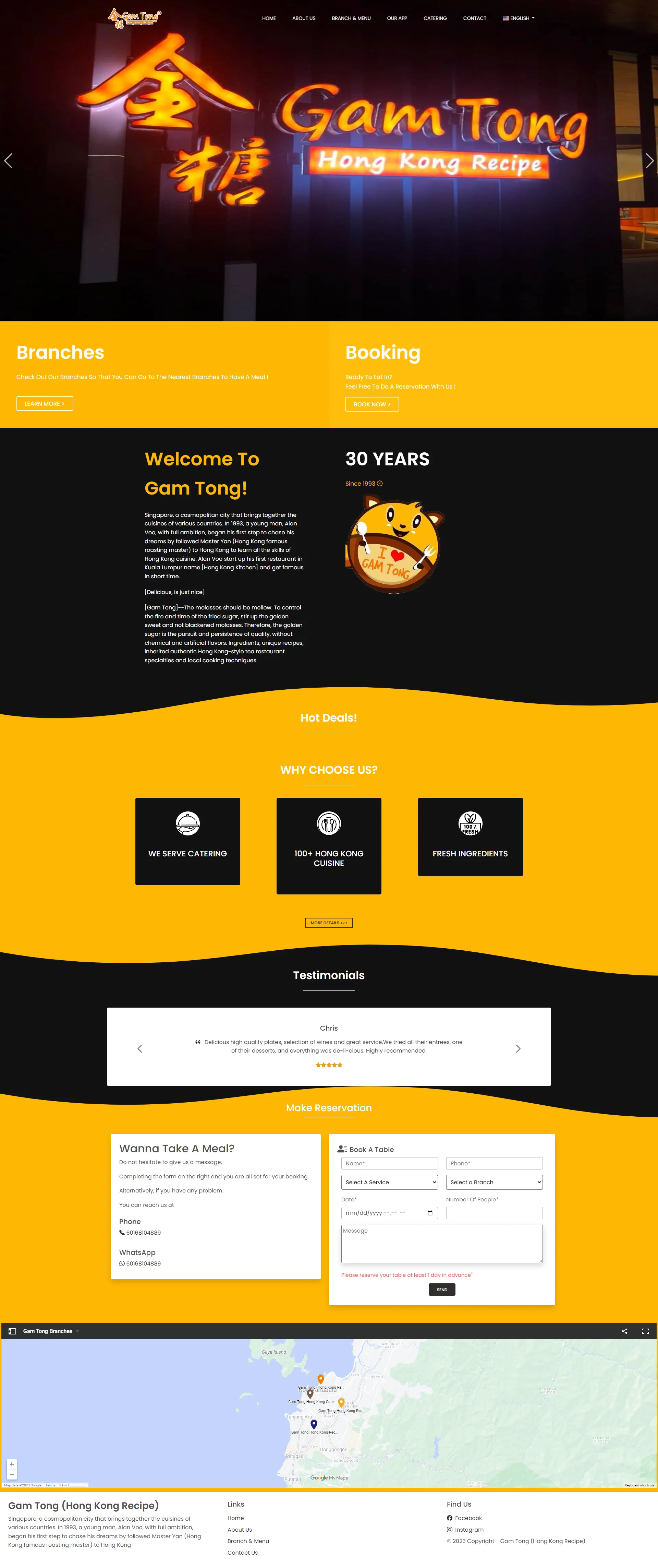 Restaurant Branding Website & Digital Experience Platform