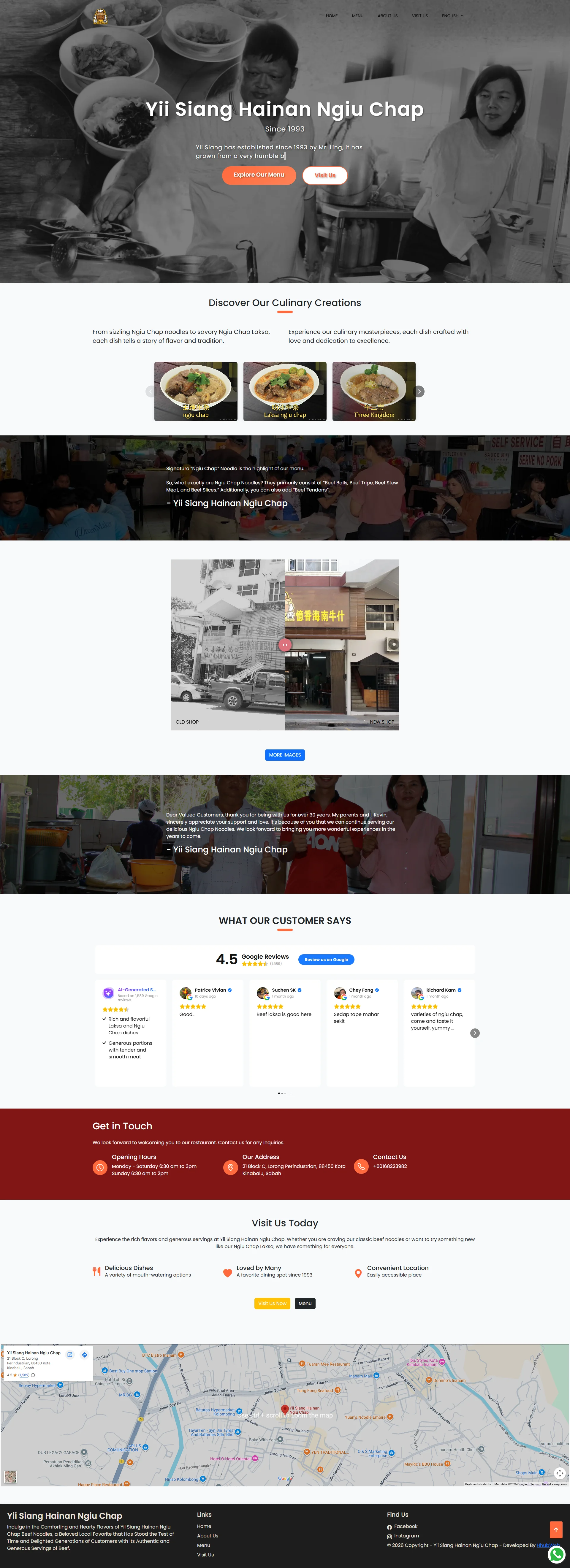 Restaurant Branding Website & Digital Experience Platform